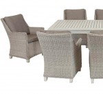 Poly Wicker Outdoor Dining Setting