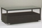 Hularo Weave & Glass Top Coffee Table WR-KUBUS-005 120x60