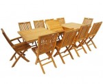 Teak Extension Table 220to260to300cm
