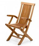 Superior Teak Folding Stringer Chair 8080