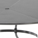 150cm Round Steel Outdoor Dining Table