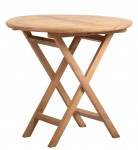 Collapsible Round Teak Table 3330 60cm 70cm 80cm