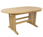 Outdoor Teak Oval Extension Table 160to220cm 890A