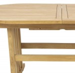 Outdoor Teak Oval Extension Table 160to220cm 890A