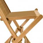 Superior Teak Folding Slat Chair
