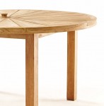 Radial Teak Round 205080 Outdoor Dining Table