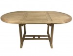 Outdoor Teak Oval Extension Table 120to180cm 760C