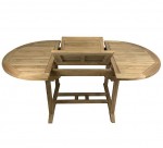 Outdoor Teak Oval Extension Table 120to180cm 760C