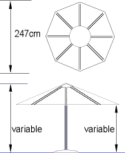 Umbrellas Harbord by Shelta - Outdoor Furniture Australia